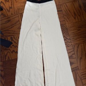 PrettyLittleThing White Trousers with Black Trim